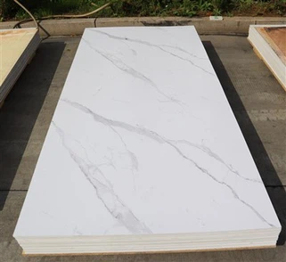 Marble Alternative High Glossy UV PVC Marble Sheet SPC Wall Panel