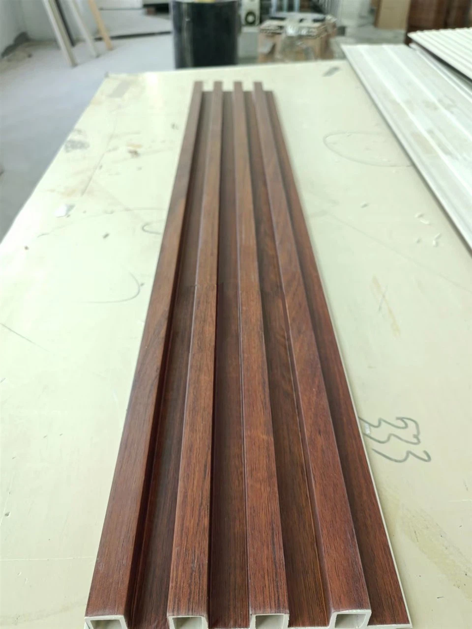 Customized Fireproof Waterproof Wall Panel De WPC Interiores factory