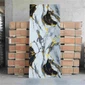 Premium Golden Cracked Marble Wall Cladding