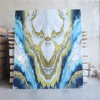 Versatile Decorative 3D Textured UV Marble Sheet